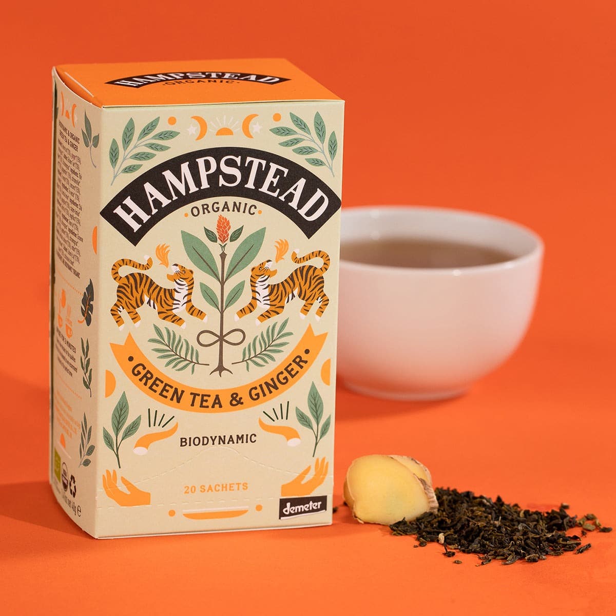 Hampstead Grøn te & ingefær - 20 breve