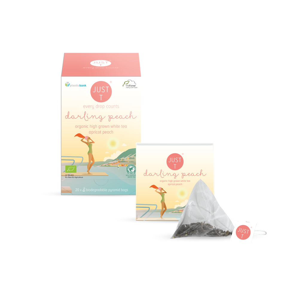 Just-T Darling Peach, pyramide tebrev - 20 stk