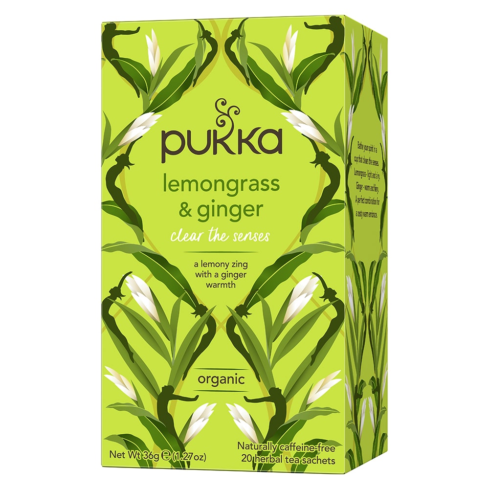 Pukka Lemongrass & Ginger Tea Organic - 20 stk - brev te