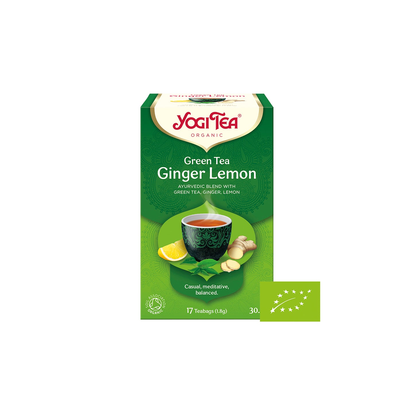 Yogi Tea Green Ginger Lemon - 17 stk - brev te