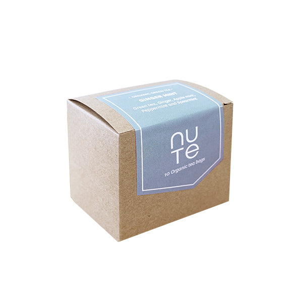 NUTE Green Ginger Mint Organic - 10 stk - Brev te