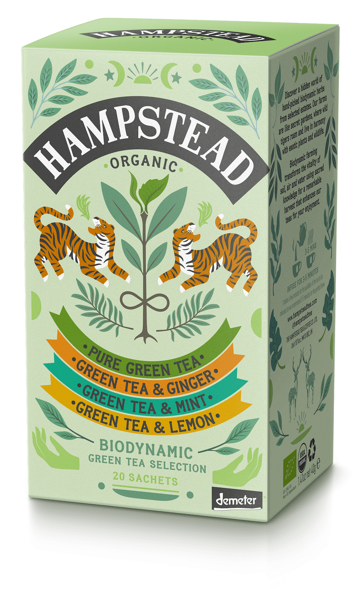 Hampstead Grøn te Selection pack - 20 breve