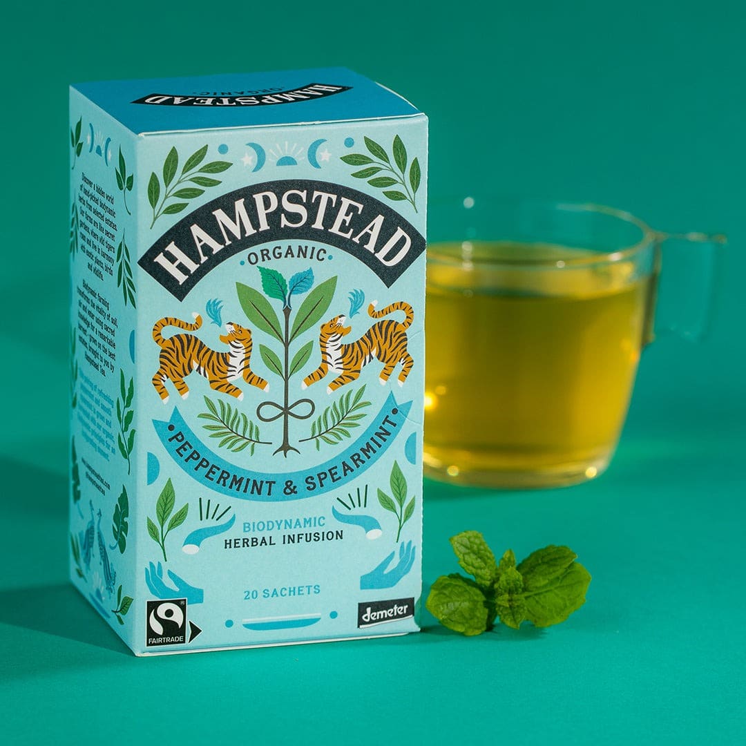 Hampstead Pebermynte & Grøn Mynte te - 20 breve