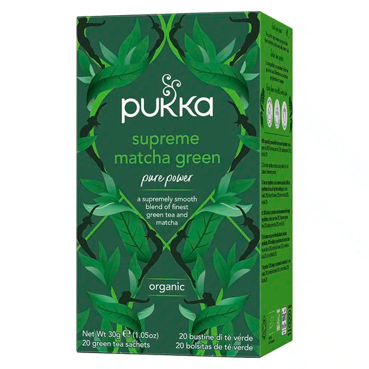Pukka Grøn te Supreme Matcha organic - 20 stk - brev te