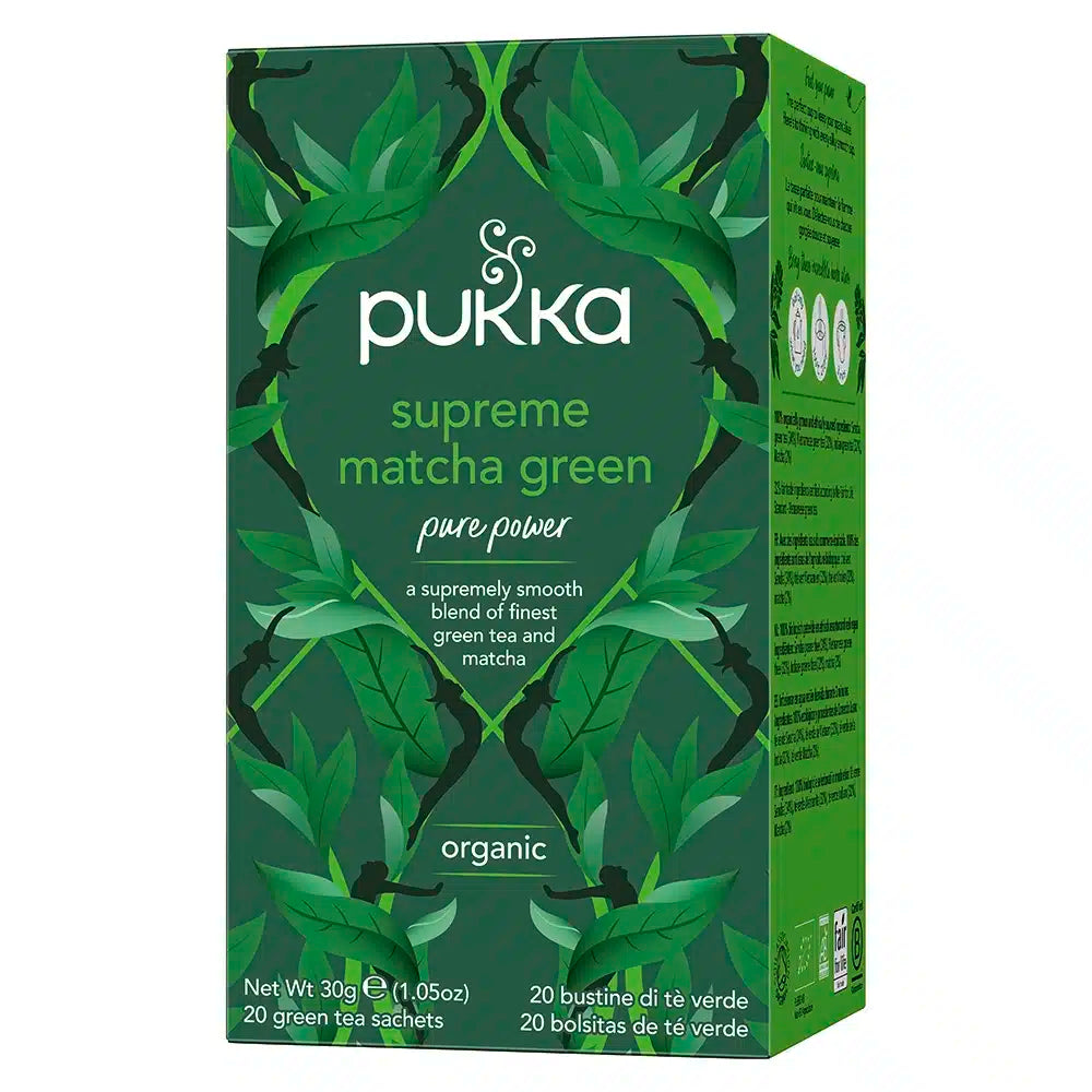 Pukka Grøn te Supreme Matcha Organic - 20 stk - brev te