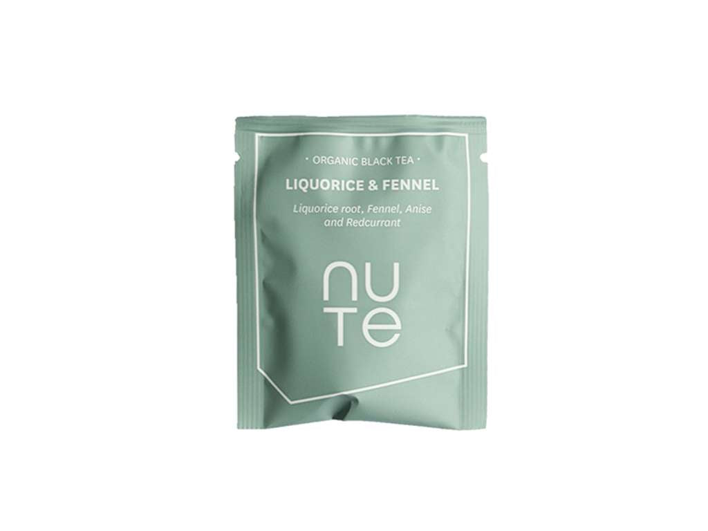 NUTE Liquorice & fennel Organic - 1 stk - brev te