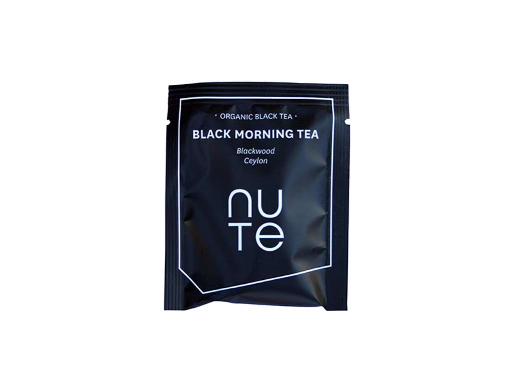 NUTE Black morning Tea Organic - 10 stk - Brev te