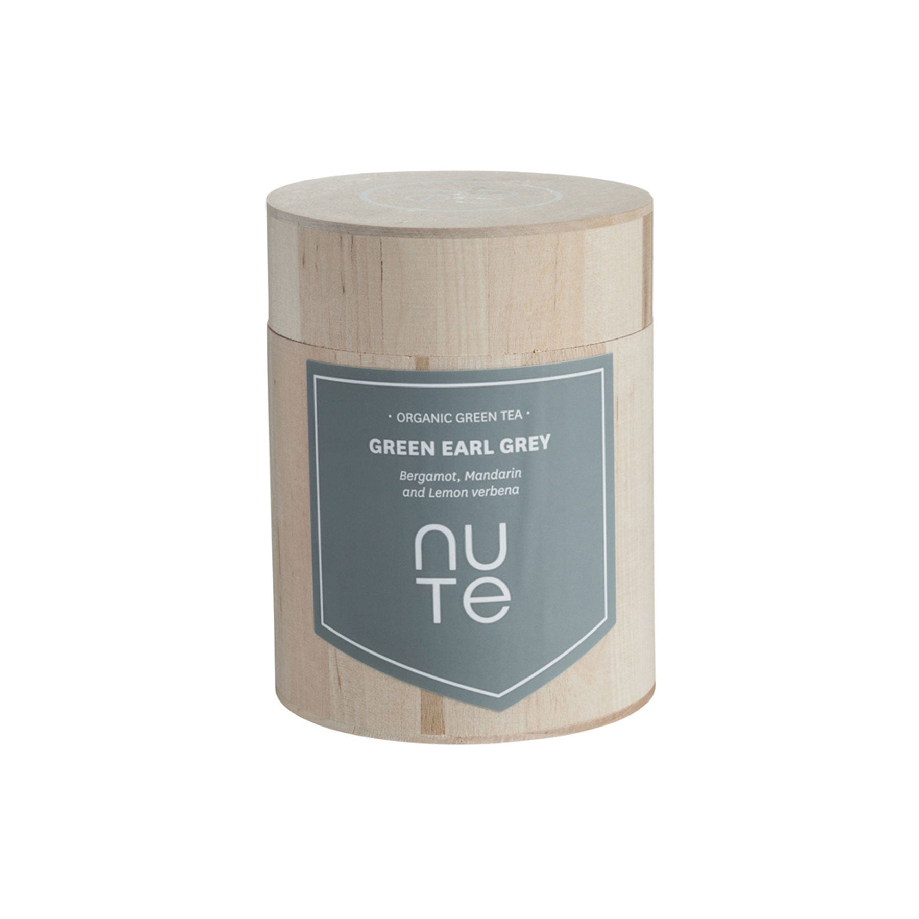 NUTE Green Earl Grey - Bergamot Te Organic - 100g - te på dåse