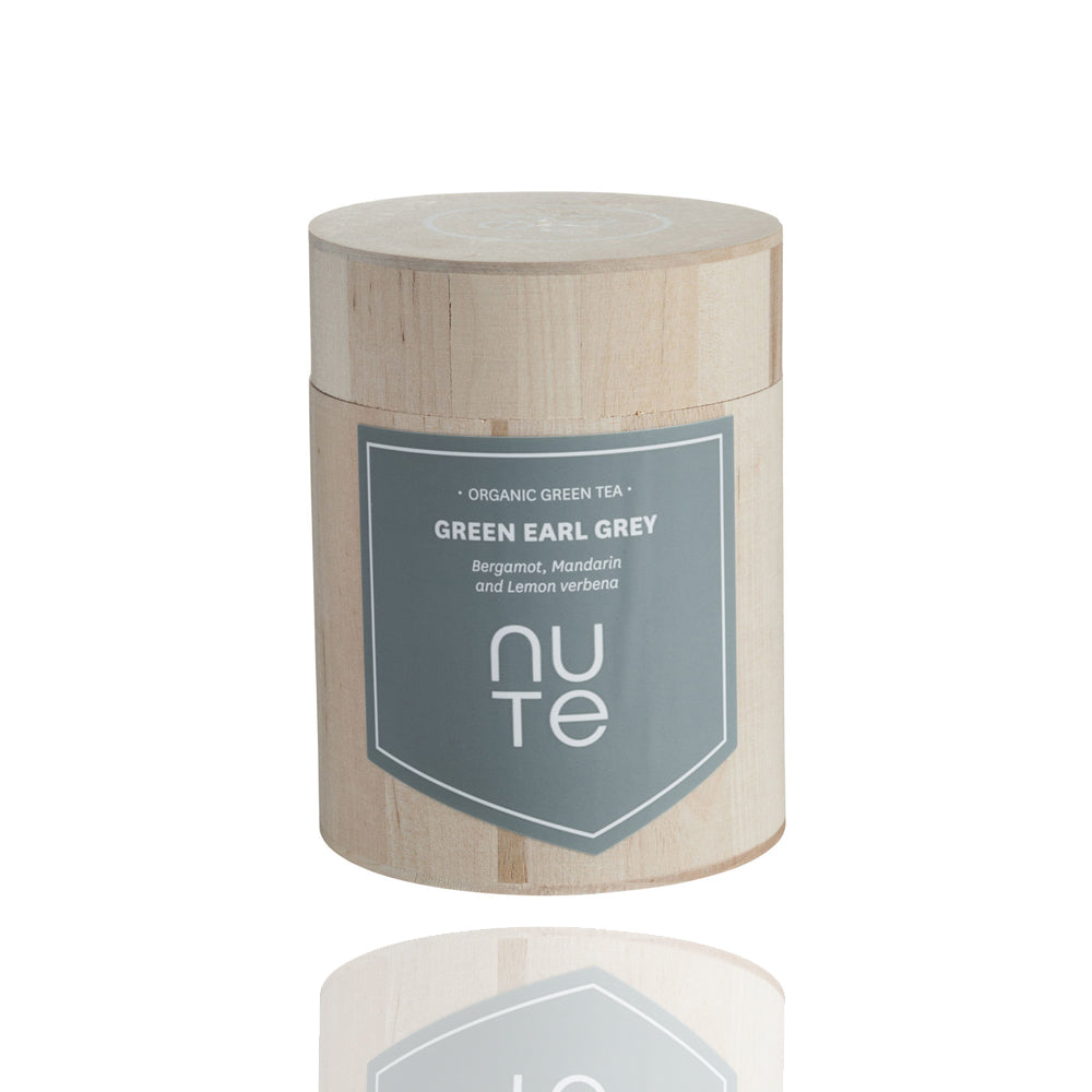 NUTE Green Earl Grey - Bergamot Te Organic - 100g - te på dåse
